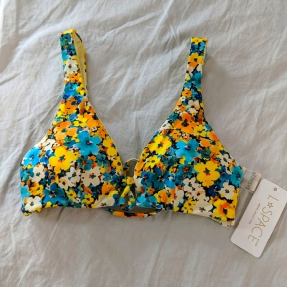 L*Space Playa Top Cabana Bottom Bikini Floral - Picture 2 of 5
